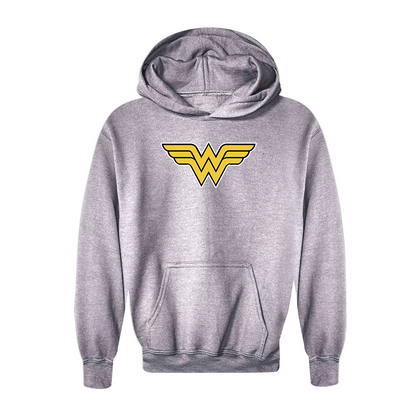 Youth Kids Wonder Woman Superhero Pullover Hoodie