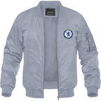 Men's Chelsea Soccer Lightweight Bomber Jacket Windbreaker Softshell Varsity Jacket Coat