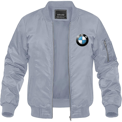 Men's BMW Motorsports Car Lightweight Bomber Jacket Windbreaker Softshell Varsity Jacket Coat