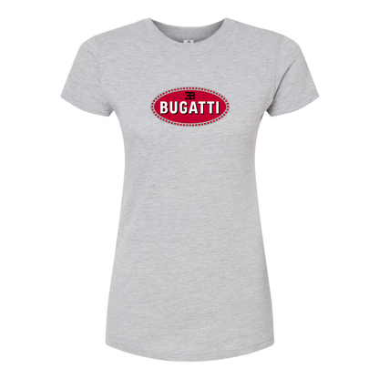 Women’s Bugatti Car Round Neck T-Shirt