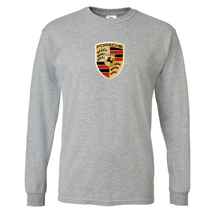 Youth Kids Porsche Car Long Sleeve T-Shirt