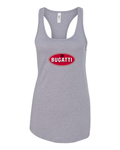 Women's Bugatti Car Racerback Tank Top