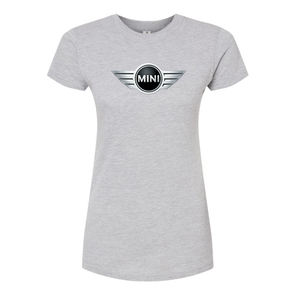 Women’s Mini Cooper Car Round Neck T-Shirt