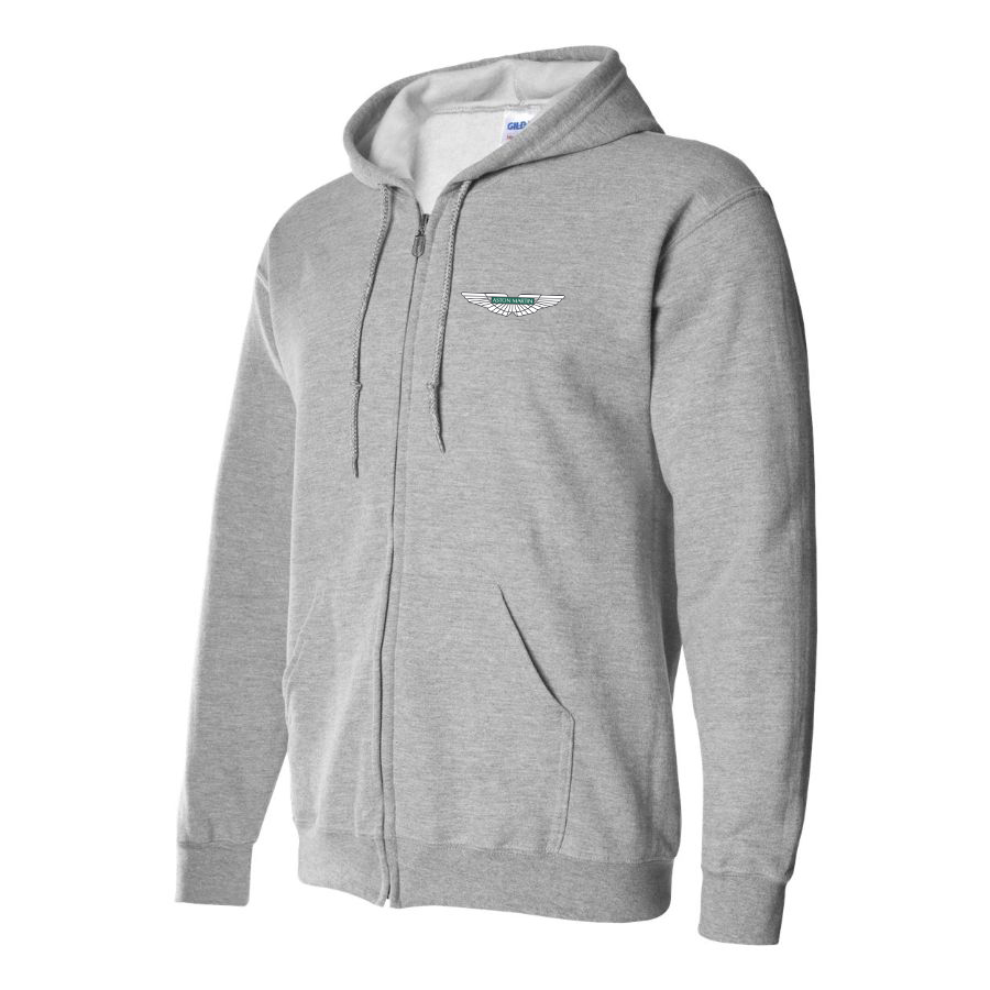 Men's Aston Martin Motorsports Car Zipper Hoodie