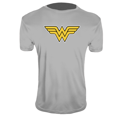Youth Kids Wonder Woman Superhero Performance T-Shirt
