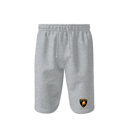 Men’s Lamborghini Car Athletic Fleece Shorts