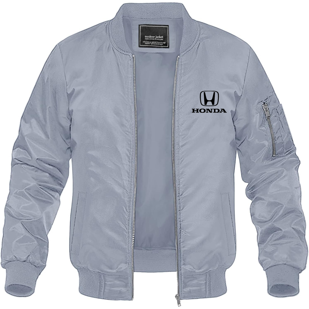 Men’s Honda Motorsport Car Lightweight Bomber Jacket Windbreaker Softshell Varsity Jacket Coat