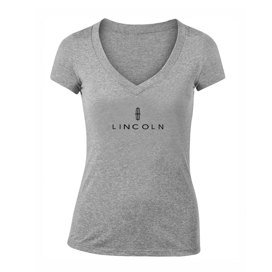 Women's Lincoln Car V-Neck T-Shirt