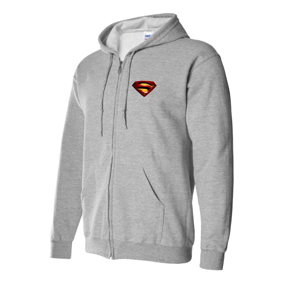 Men's Superman Superhero Zipper Hoodie