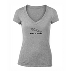 Women's Jaguar Symbol Car V-Neck T-Shirt