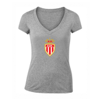 Women's AS Monaco FC V-Neck T-Shirt