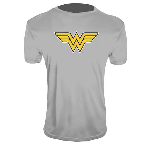Youth Kids Wonder Woman Superhero Performance T-Shirt