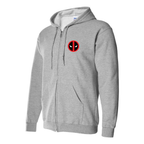 Men's Deadpool Marvel Superhero Zipper Hoodie
