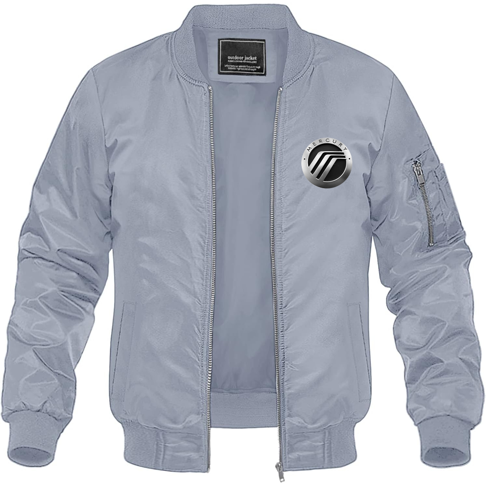 Men’s Mercury Car Lightweight Bomber Jacket Windbreaker Softshell Varsity Jacket Coat