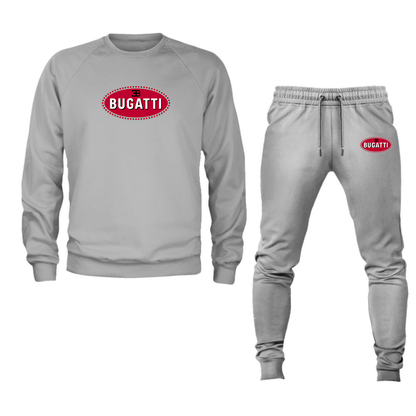 Men’s Bugatti Car Crewneck Sweatshirt Joggers Suit