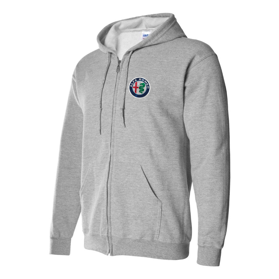 Men's Alfa Romeo Car Zipper Hoodie