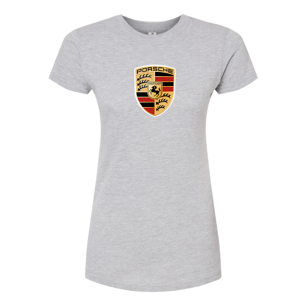 Women’s Porsche Car Round Neck T-Shirt