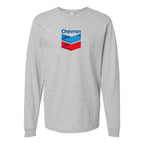Men's Chevron Gas Station  Long Sleeve T-Shirt