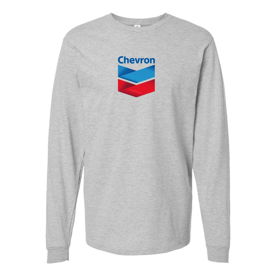 Men's Chevron Gas Station  Long Sleeve T-Shirt