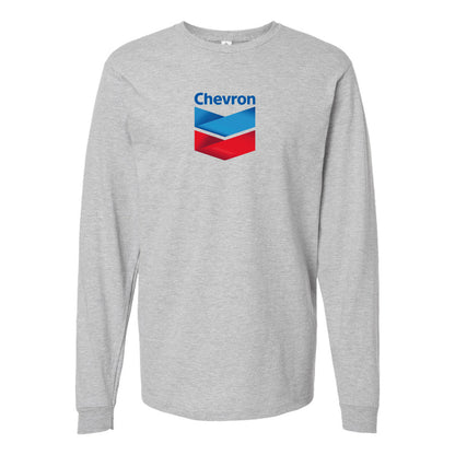 Men's Chevron Gas Station  Long Sleeve T-Shirt