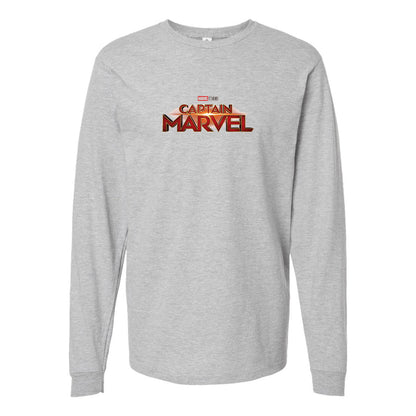 Youth Kids Captain Marvel Superhero  Long Sleeve T-Shirt