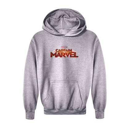 Youth Kids Captain Marvel Superhero  Pullover Hoodie