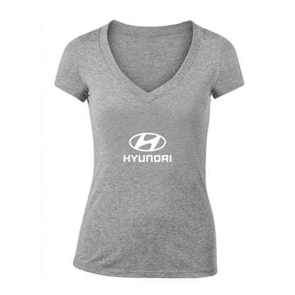 Women's Hyundai Car V-Neck T-Shirt