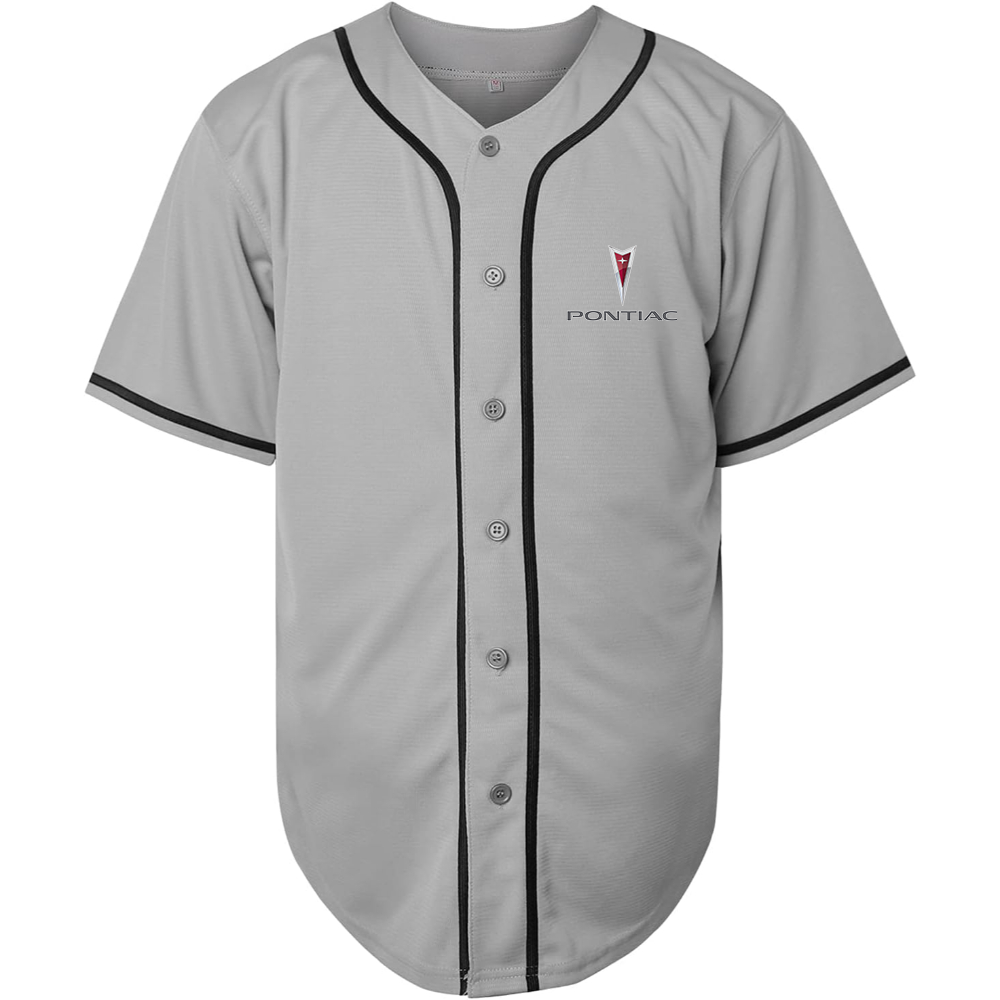 Men’s Pontiac Car Baseball Jersey