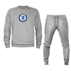 Men's Chelsea Soccer Soccer Logo Crewneck Sweatshirt Joggers Suit
