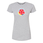 Women's Colombia National  Soccer Team Round Neck T-Shirt