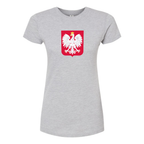 Women's Poland National Soccer Team Round Neck T-Shirt
