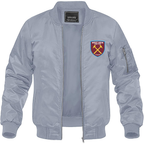 Men's West Ham United FC Lightweight Bomber Jacket Windbreaker Softshell Varsity Jacket Coat