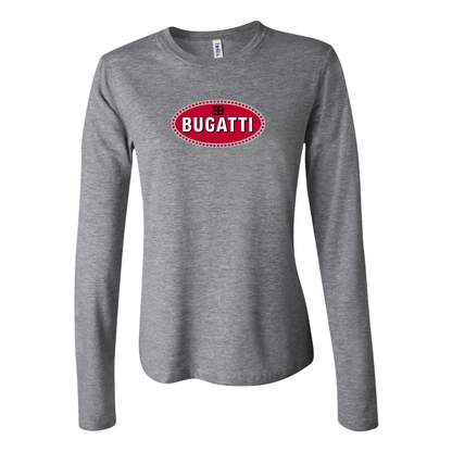 Women's Bugatti Car Long Sleeve T-Shirt