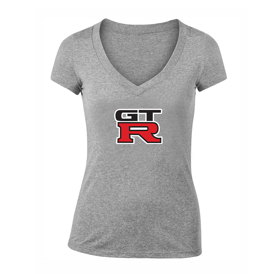 Women's GTR Car V-Neck T-Shirt