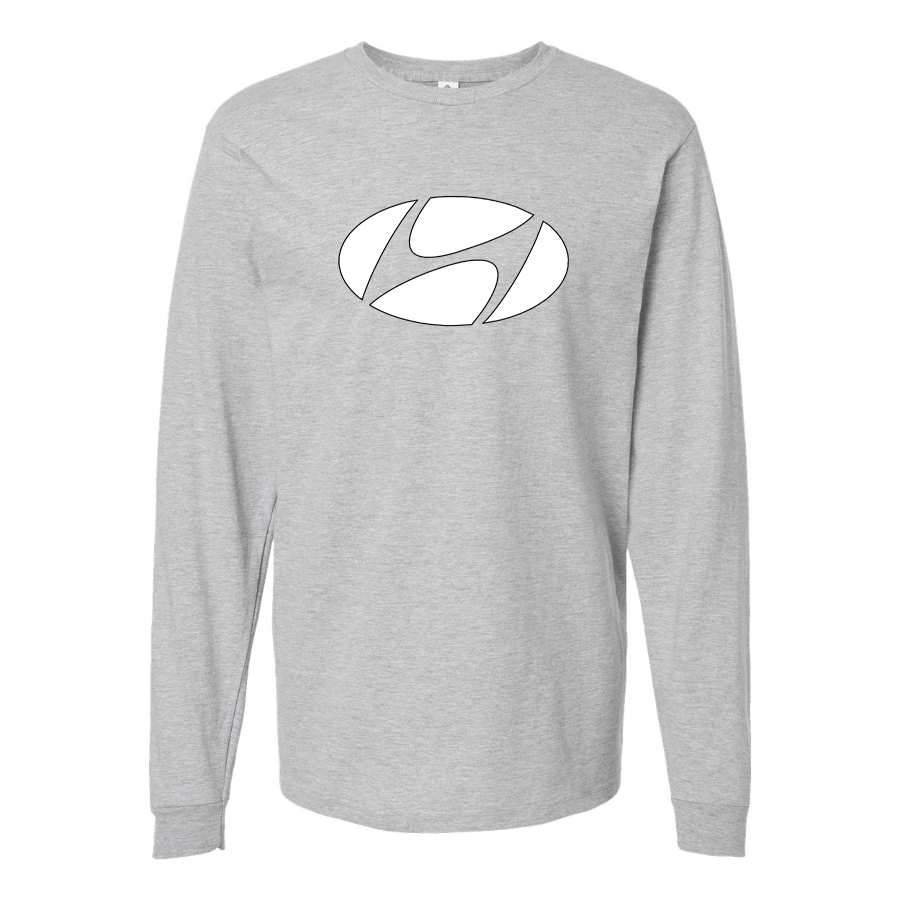 Youth Kids Hyundai New Logo Car Long Sleeve T-Shirt