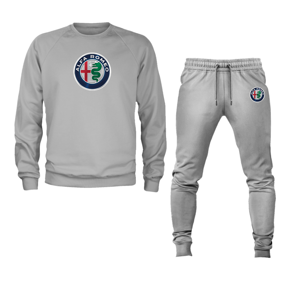 Men's Alfa Romeo Car Crewneck Sweatshirt Joggers Suit