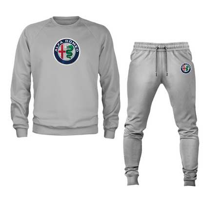 Men's Alfa Romeo Car Crewneck Sweatshirt Joggers Suit