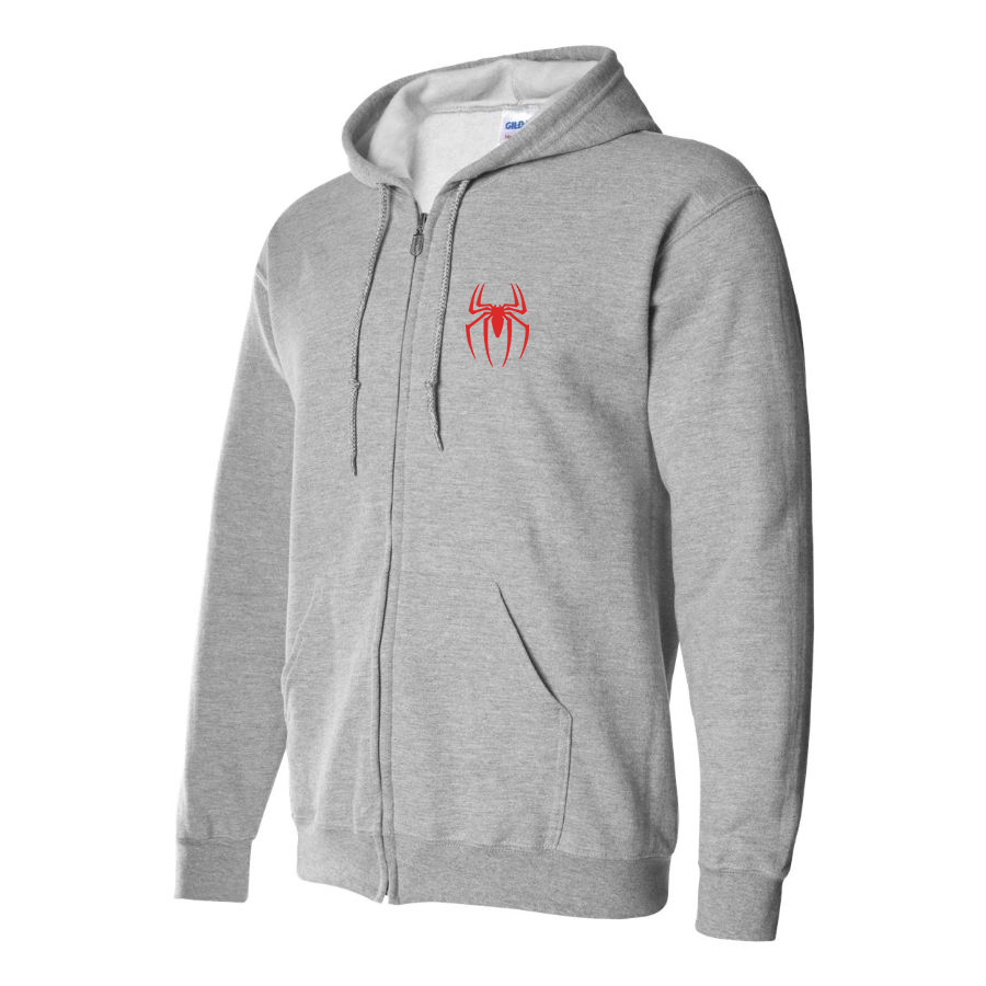 Men's Spiderman Marvel Avengers Superhero  Zipper Hoodie