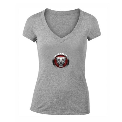 Women's Jaguar Motorsport Car V-Neck T-Shirt