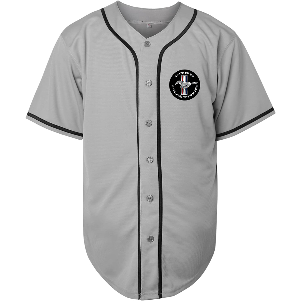 Men’s Ford Mustang Motorsport Car Baseball Jersey