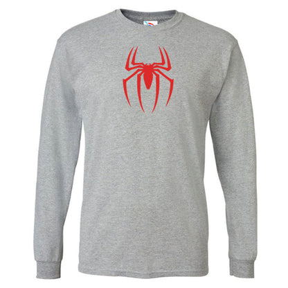 Youth Kids Spiderman Marvel Avengers Superhero Long Sleeve T-Shirt