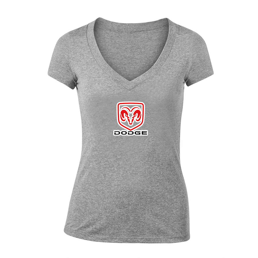 Women's Dodge Car V-Neck T-Shirt