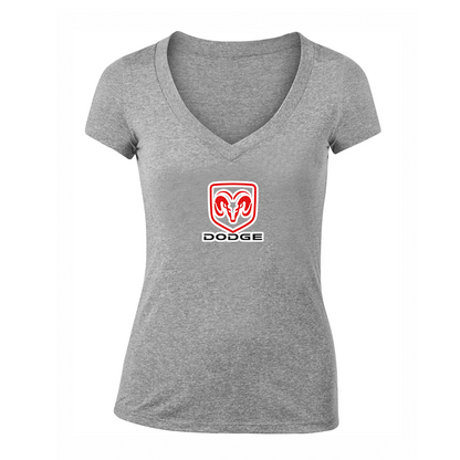 Women's Dodge Car V-Neck T-Shirt