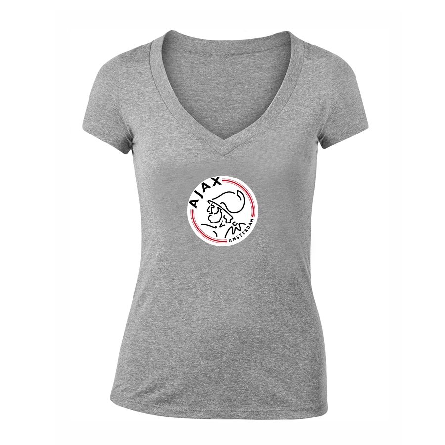 Women's Amsterdamsche FC Ajax V-Neck T-Shirt