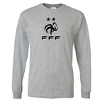 Youth Kids France Soccer Long Sleeve T-Shirt