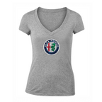 Women's Alfa Romeo Car V-Neck T-Shirt
