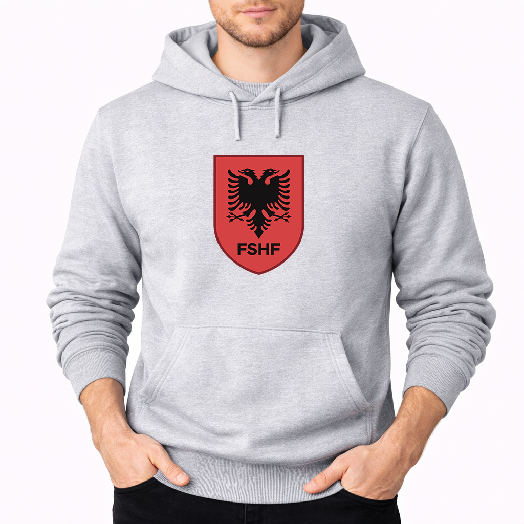 Men's Albania National Soccer Team Pullover Hoodie