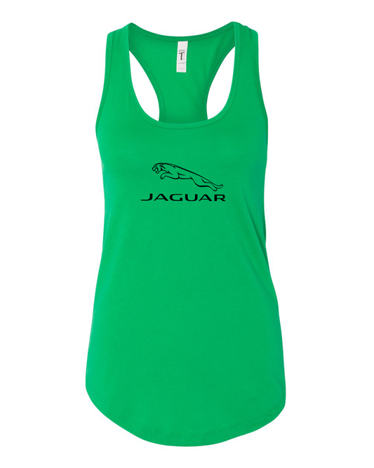 Women's Jaguar Symbol Car Racerback Tank Top