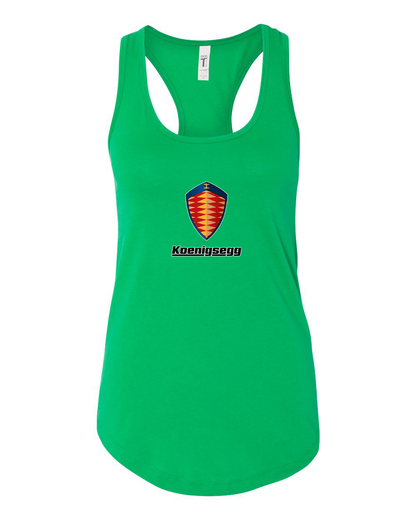 Women's Koenigsegg Car Racerback Tank Top