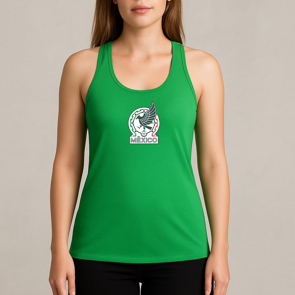 Women's Mexico Soccer Racerback Tank Top